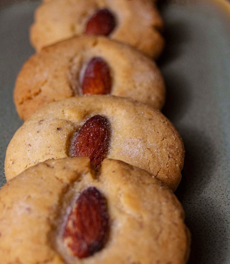 Salted Caramel Almond Cookies